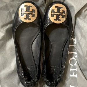 Tory Burch Reva patent leather flats size 9
